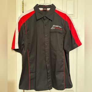 Snap on Tools Racing button up shirt. Excellent cond. Size Med smoke free home.
